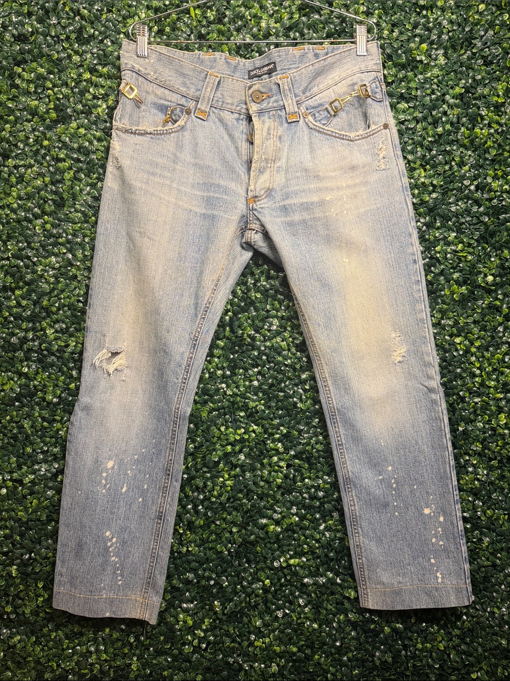 Dolce & Gabbana Light Blue Slim Straight Jeans